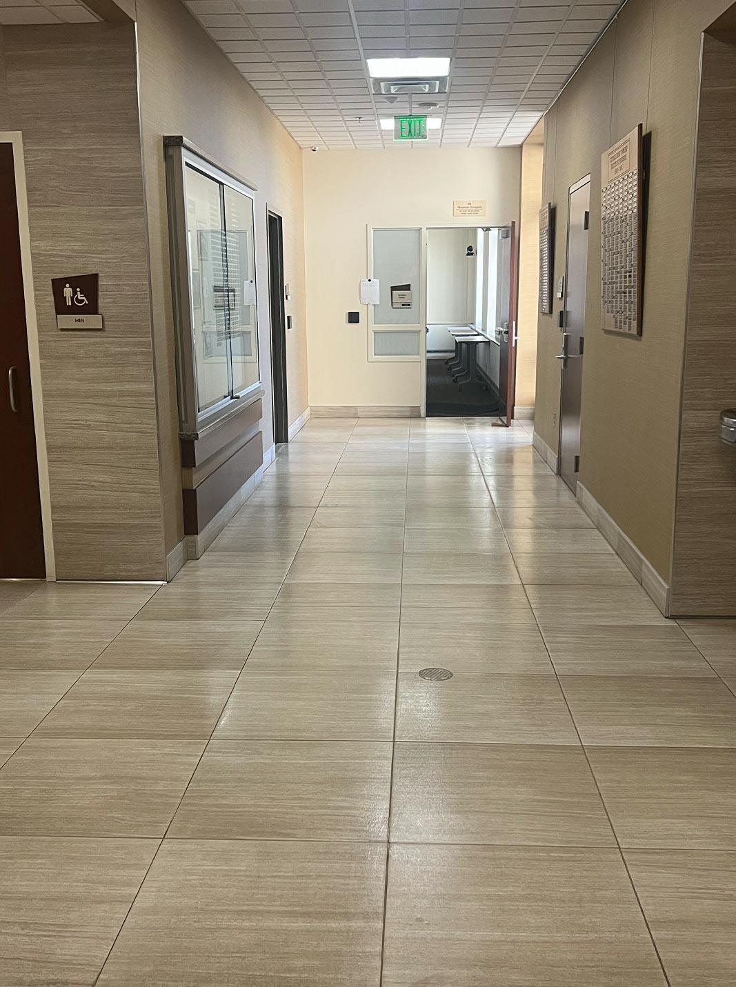 Building floor cleaning